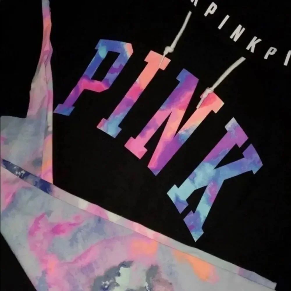 Victoria’s Secret Pink Watercolor hoodie / Watercolor ultimate leggings SZ M